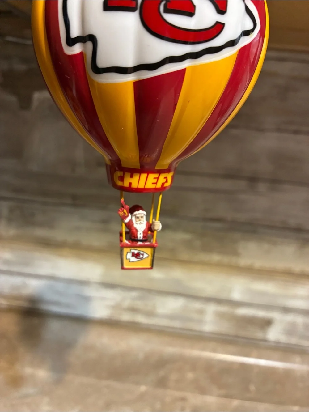 KC Chiefs 2003 Hot Air Balloon Christmas Ornament